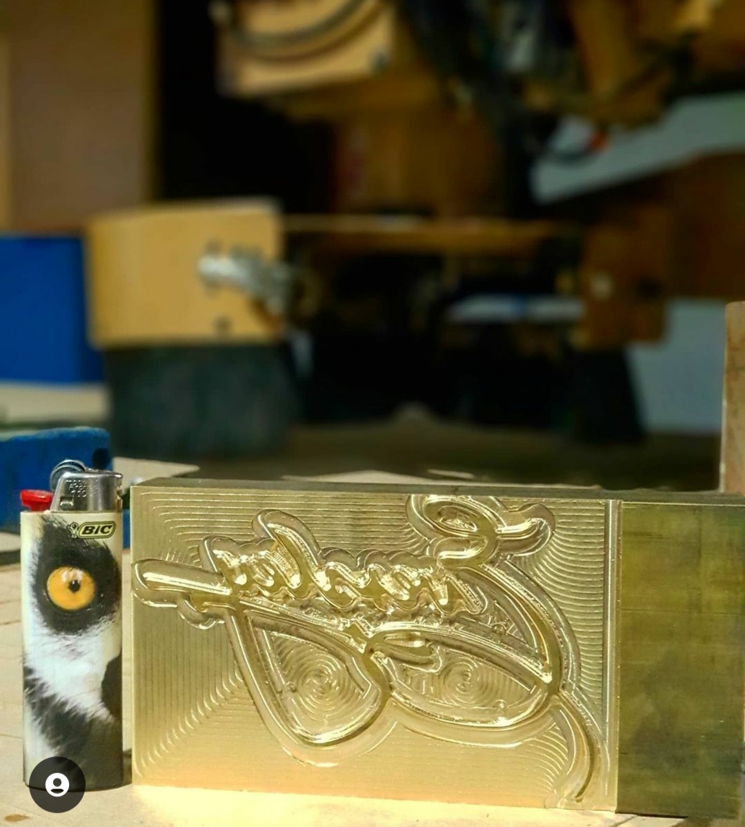 Machined part render